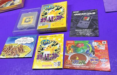 $143.99 • Buy Nintendo Gameboy Pokemon Yellow Pikachu Japan Edition Complete CIB Ready Graded