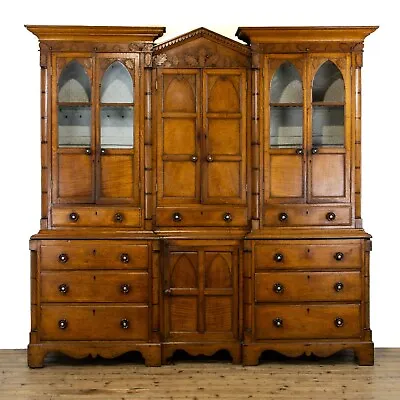 Large 19th Century Antique Oak Housekeeper’s Cupboard (M-3783)  • £8995