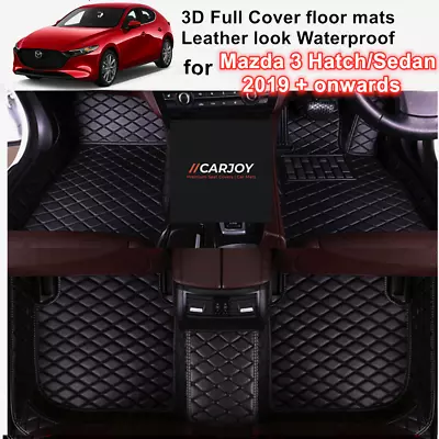3D Moulded 100% Waterproof Car Floor Mats For Mazda 3 Hatch Sedan 2019 - 2023 • $130.50
