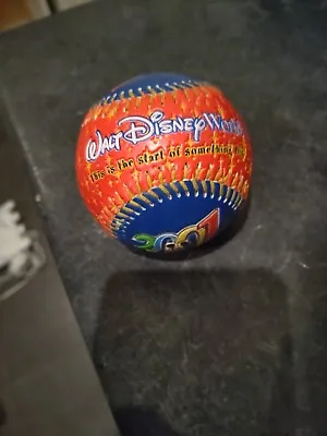 Rare 2001 Walt Disney World Gift Shop Baseball Fotoball Ball Mickey Mouse • £20