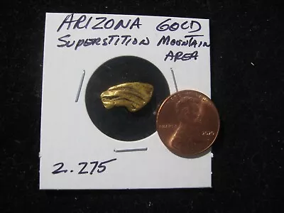 Arizona Gold Nugget  2.275 Gram Superstition Mountain Area • $289.99