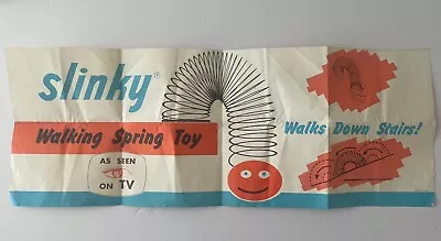 Vintage 1970s Slinky *In Store* Toy Display Advertising Point Of Sale Sign • $59.99