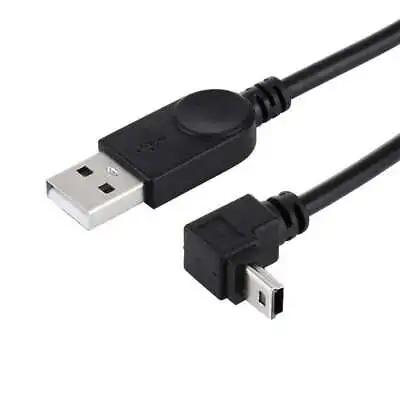 Mini USB 5pin Male Angled 90 Degree To USB 2.0 Male Data Sync Cable Charge 28cm • $10.45