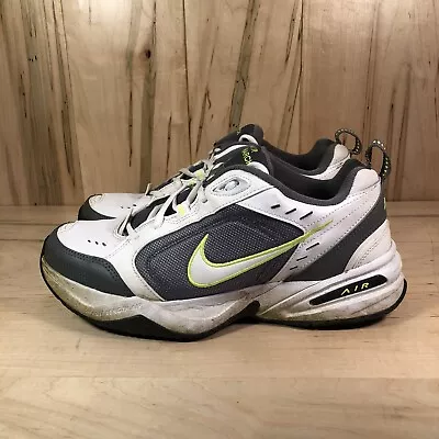 Nike Air Monarch IV White Cool Gray Running Shoes Sneakers 415445-100 Size 10 • $29.95