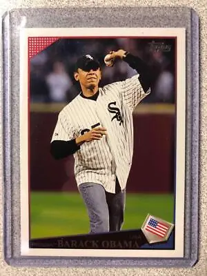 2009 Topps #44.2 Barack Obama President White Sox • $69.99