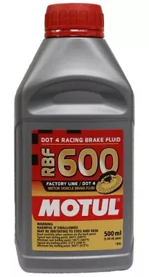 Motul RBF600 DOT 4 Racing Brake Fluid 500ml Ducati Yamaha KTM Honda • $19.95