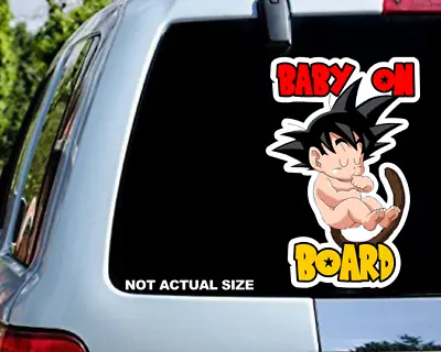 Goku Baby On Board Sticker From Dragonball Z Safety Vinyl Decal High Quality • $5.99