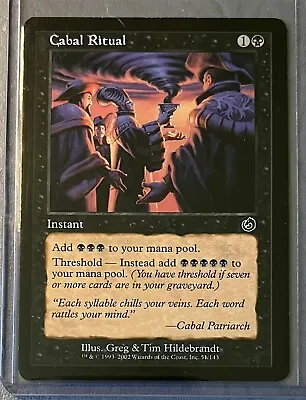 MTG Cabal Ritual X2 Torment 51/143 Regular Common • $18