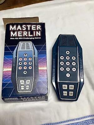 Vintage Master Merlin Handheld Electronic Game With Box- Parker Brothers 1982 • $24.95