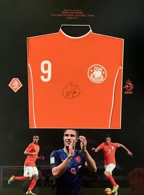 ROBIN VAN PERSIE Hand Signed Holland National Shirt NEW • £599