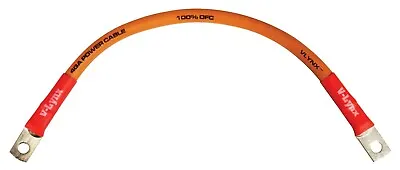 VBL4-9O Battery Cable 4GA AWG 9  100% OFC Copper Wire ORANGE Ultra Flexible • $8.99