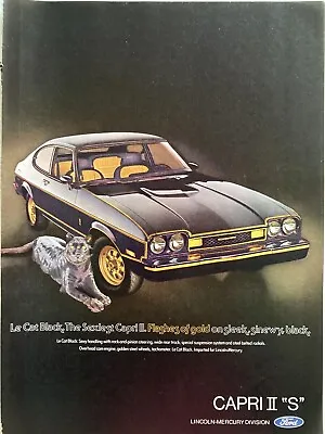 1976 Mercury Capri Ll RS Print Ad • $11.99