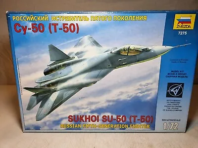 Zvezda SUKHOI SU-50 (T-50) SCALE 1/72 Fighter Plane Kit - NEW UNUSED • $40