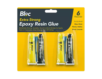 2 Pack Epoxy Glue Adhesive Kit Repair Metal Ceramic Rubber Glass Plastic • $14.21