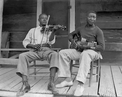 Blues Singer MUDDY WATERS Glossy 8x10 Photo With Fiddler HENRY SON SIMS Print • $5.49