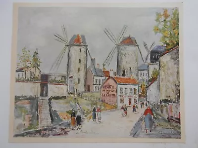 Utrillo Maurice Windmills Of Montmartre Art For Sale  • $45