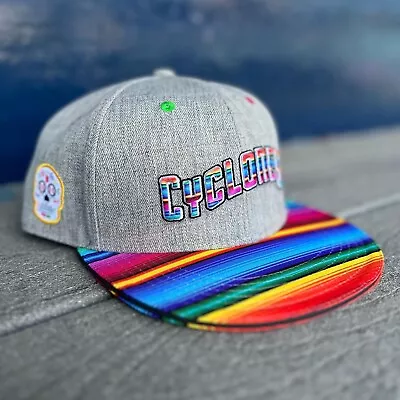 Brooklyn Cyclnes Jefes Sugar Skull Day Of The Dead Rainbow Baseball Cap Hat Sga • $17.95