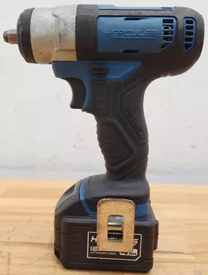 HERCULES 12V BRUSHLESS 3/8'' COMPACT IMPACT WRENCH HD82B W/ Battery HD04 USED • $21.50