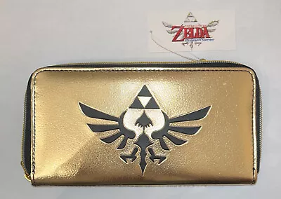 New Legend Of Zelda Skyward Sword Zip Up Faux Leather Wallet W/ Zipper 2015 • $22.99