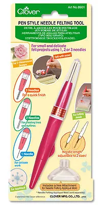 Clover Needle Felting Pen Style Tool / Holder / Reborn / Felting Needles Handle • £12.99