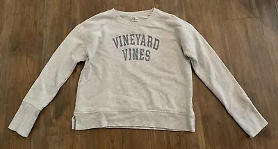 Vineyard Vines Women's Classic Sweatshirt Pullover Spell-Out Gray Long Sleeve M • $24.99