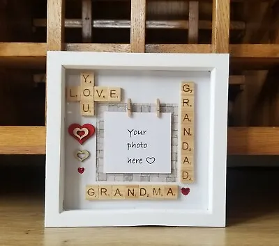 £30 • Buy Love You Personalised Scrabble Box Frame Girlfriend Boyfriend Gift Engagement