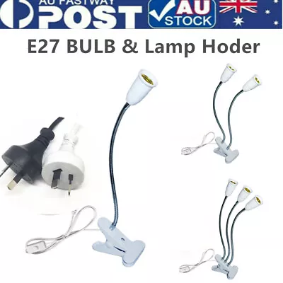 E27 Cable Cord AU Plug Pendant Lamp Light Bulb Holder Socket Base With Switch • $16.99