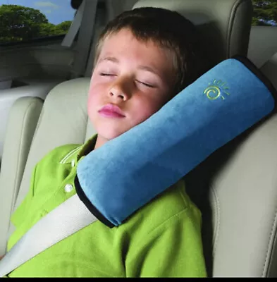 Kids Child Car Safety Seat Belt Shoulder Strap Pillow Pad Blue • £3.99