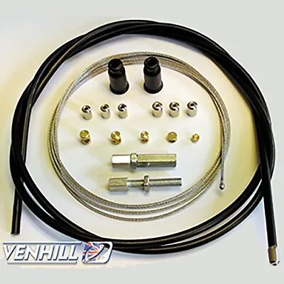 Venhill U01-4-101-BK Universal Motorcycle Throttle Cable Kit - 5mm OD • $24.90