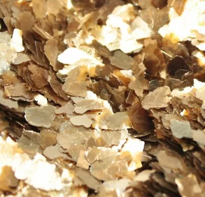 2 Oz. Large Real Natural Mica Flakes Gold Color Brand New • $20.99