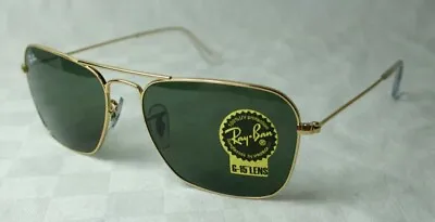 Ray-Ban Sunglasses Caravan RB 3136 001 New Gr.58 Gold • $237.92