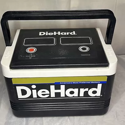 Vintage 90’s IGLOO Die Hard Battery Cooler 6 Pack Ice Chest Lunch Box USA Made • $30