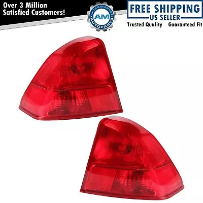 Rear Tail Lights Set Outer Left & Right Fits 2001-2002 Honda Civic 4 Door • $70.88