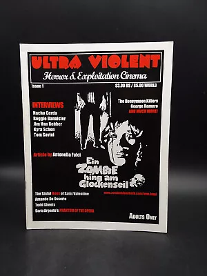 Ultra Violent Magazine #1 1999 Horror & Exploitation Cinema • $24.95