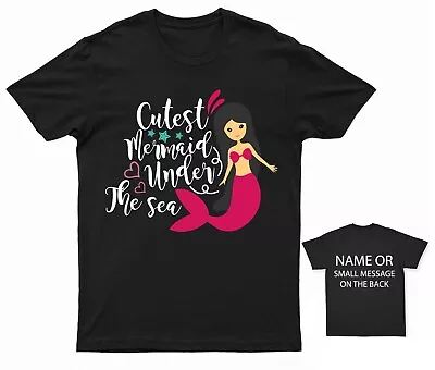 Mermaid T-Shirt Cutest Mermaid Under The Sea Funny Ladies Women Gift Party • £13.95