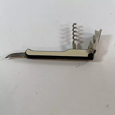 Vintage FRANMARA Corkscrew Bottle Opener Knife Bar Tool Made In Italy Go Texan • $31.01