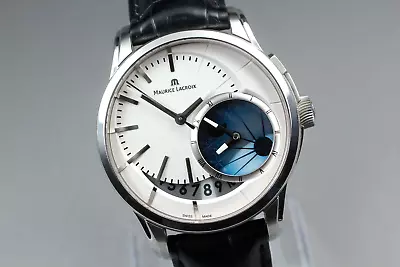 [Exc+5 ] Maurice Lacroix Pontos Decentrique GMT PT6118-SS001-130 Automatic Watch • $1960