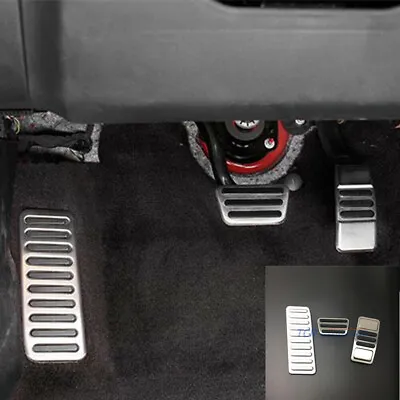 Gas Fuel Brake Pedal Accelerator Foot Rest Pad Cover For Ford Mustang 2015-2018 • $36.29