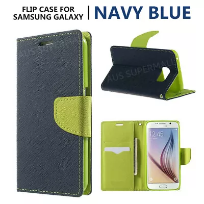 Galaxy S8 Plus S7 Edge Case Gel Flip Leather Wallet Cards Cover For Samsung • $4.45