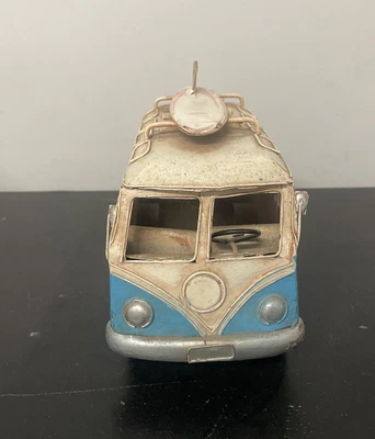 $30 • Buy Tin Toy Cars, Kombi Van Volkswagen. With Surfboard 