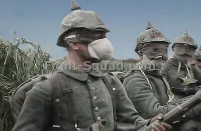 WW1 World War One Great War Photo Picture German 105 Regiment With Gas Mask 3963 • $10.03