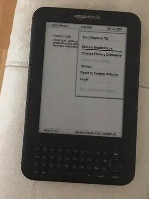 $85 • Buy Kindle E-Reader 6  WiFi + 3G With Keyboard D000901