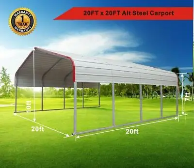 12x20/20X20 Golden Mount Steel Carport Garage Heavy Duty Storage Building • $2750