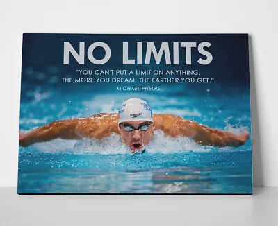 Michael Phelps Swimming Poster Or Canvas • £192.71