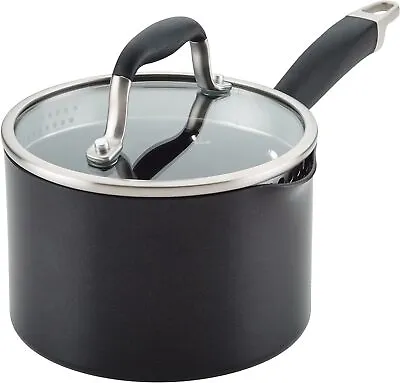 Anolon Advanced Home Hard Anodized Nonstick Sauce Pan/Saucepan With Straining • $120.84