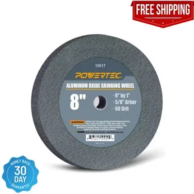 Grinding Wheel 60-Grit 8  X 1  Aluminum Oxide 5/8 In. Arbor For Bench Grinders • $22.98