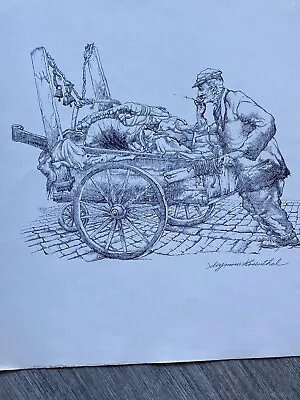 $70 • Buy SEYMOUR ROSENTHAL Lithograph Signed By The Artist. In The 1950’s