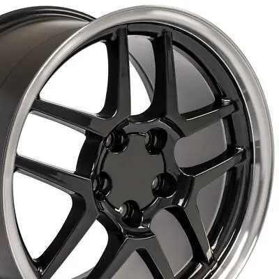 17 & 18 Inch Staggered Black 5123 & 5124 Wheels Fit Camaro & Corvette C5 Z06 • $705