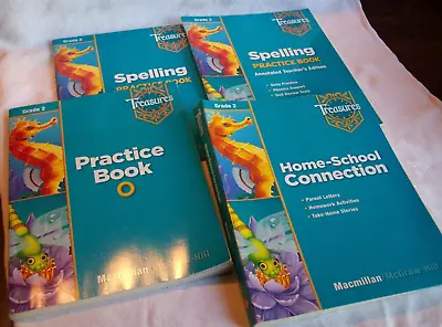 Macmillan McGraw-Hill Treasures Grade2 Practice O Connect Spelling Teacher Ed • $16.71