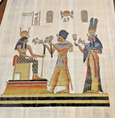 Home Wall Decor Egyptian Hieroglyphics Papyrus Painting Art Poster Unframed • £16.15